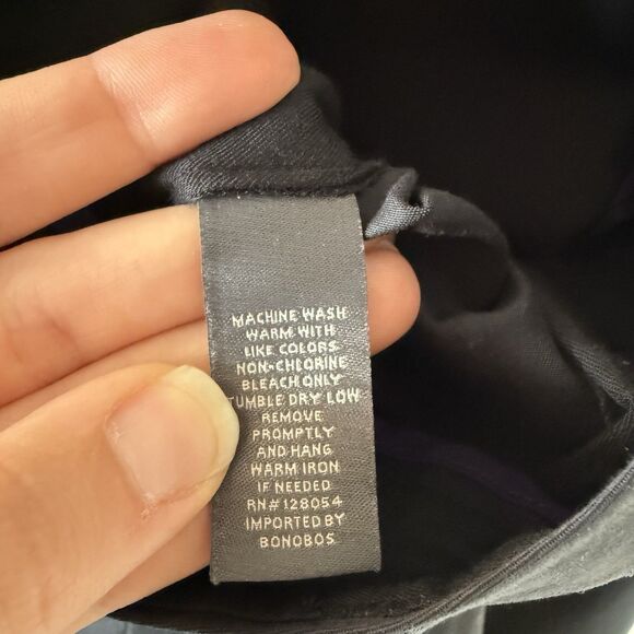 Bonobos Tuesday Pants Men's 40x32 Black Straight Leg Dress Pants Flawed - Picture 7 of 11